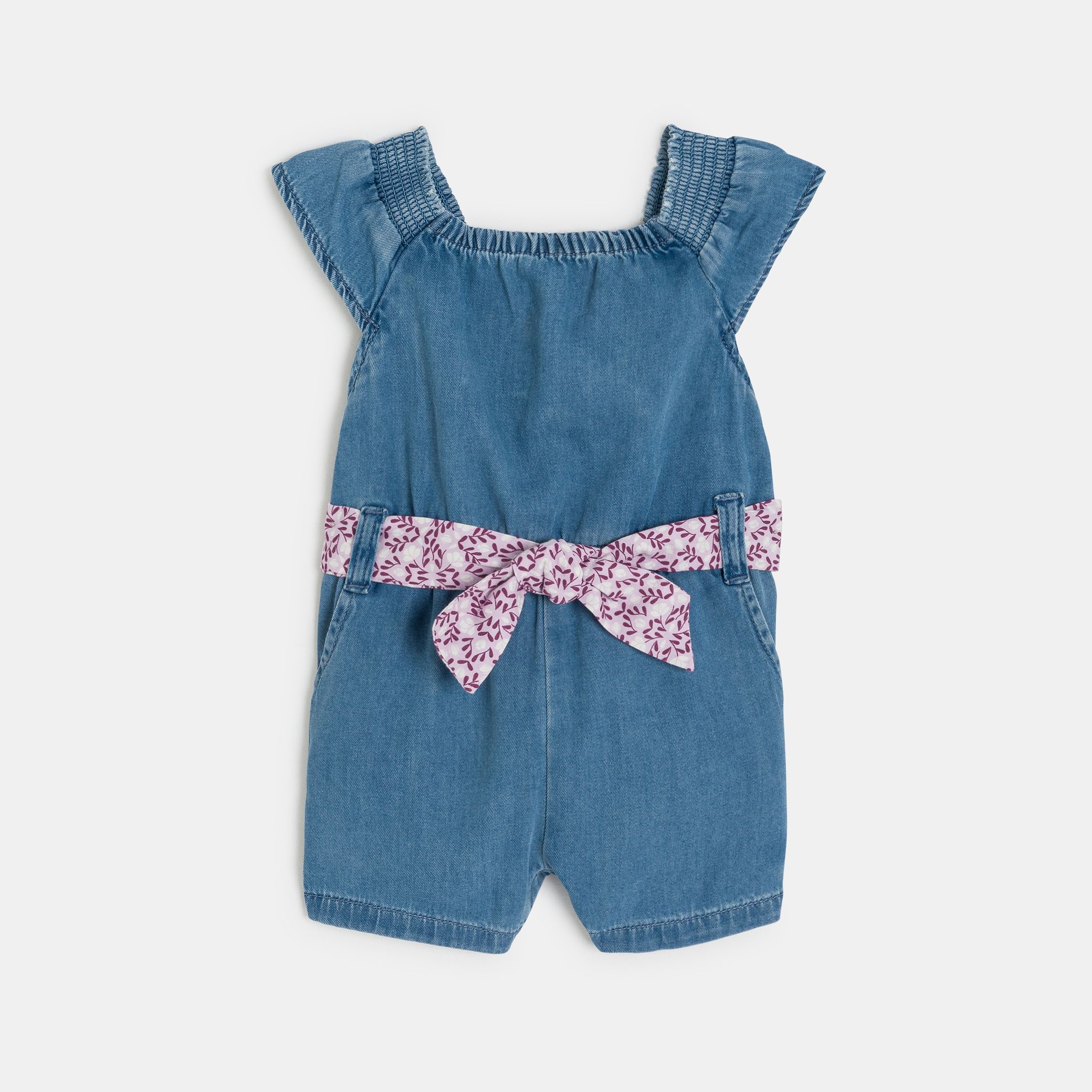 Bộ liền thân ngắn cotton tencel